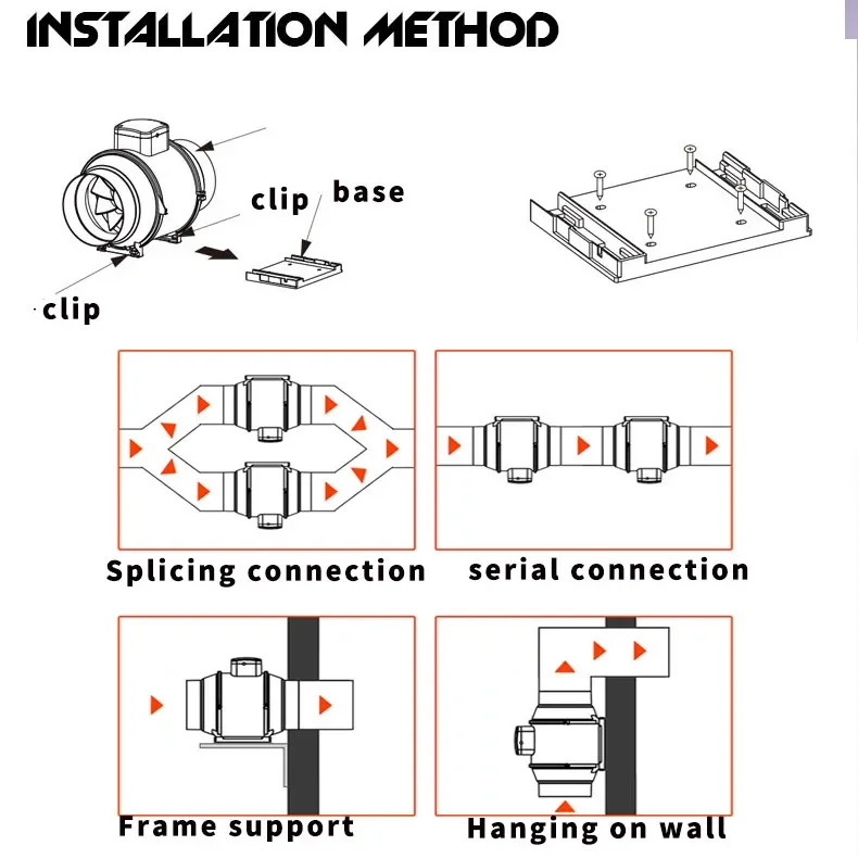 Inline Duct Fan, 220 V, 200 cmh - detail 30