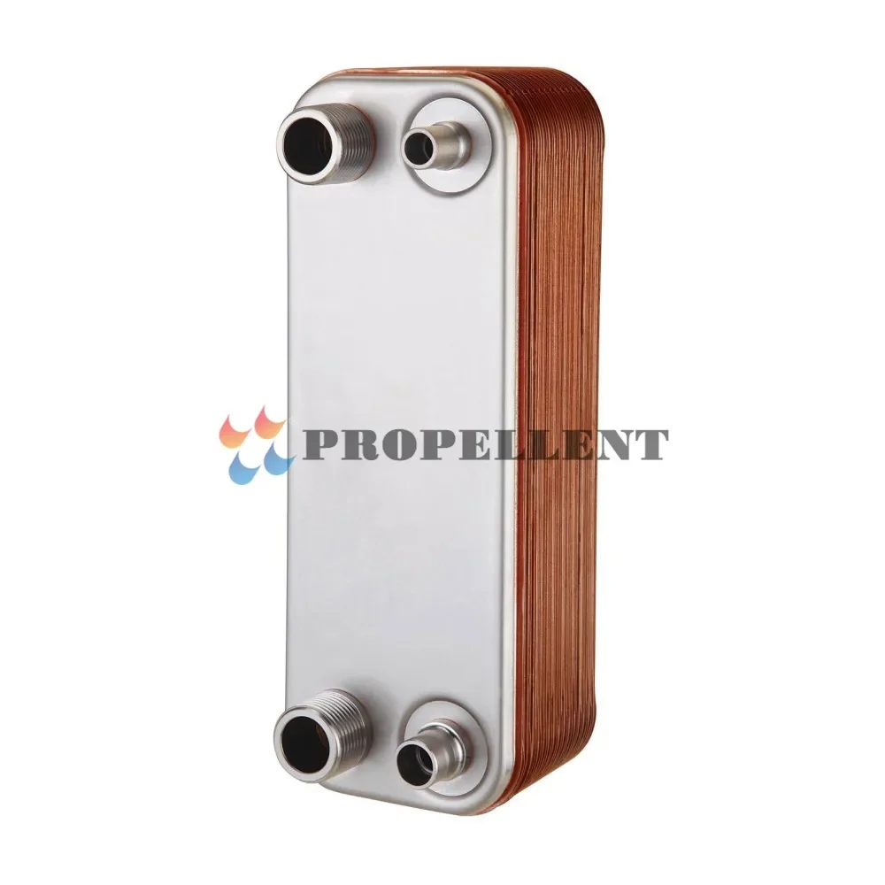 Plate Heat Exchanger, R22, R407A, R410A, Copper - detail 16