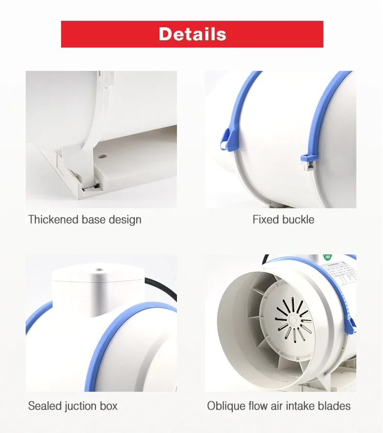 Ventilation Exhaust Fan, 220 V, Plastic - detail 18