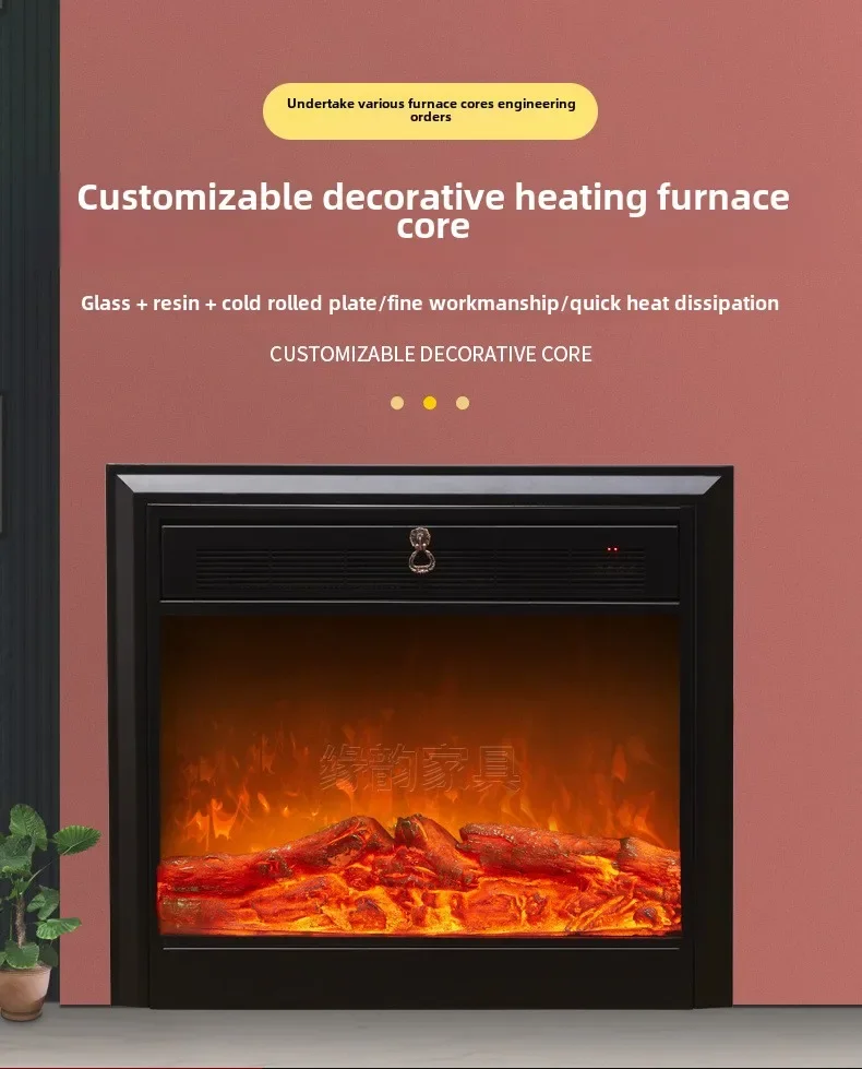 Electric Fireplace, 30-inch, 750, Metal - detail 2