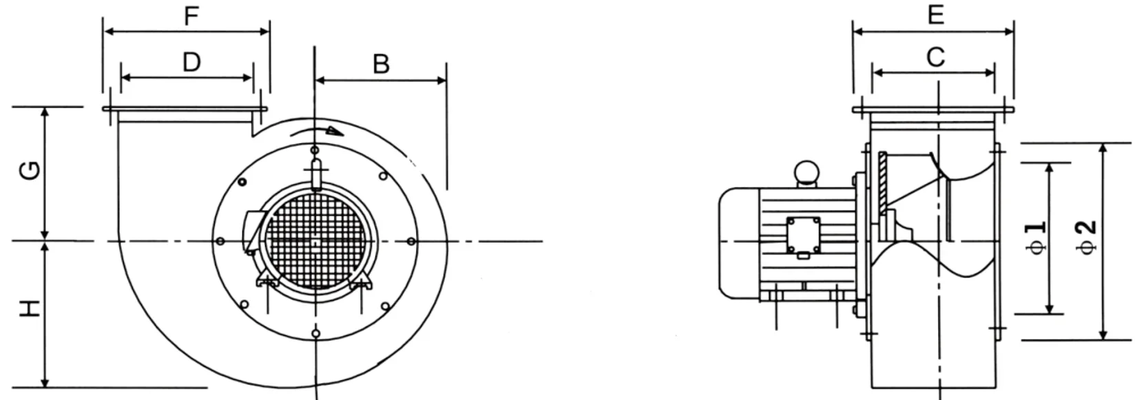 Centrifugal Fan, Customizable, Stainless Steel - detail 22