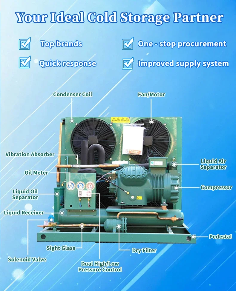 Condensing Unit, 5HP, S4T-5.2, R404A, R22 - detail 8