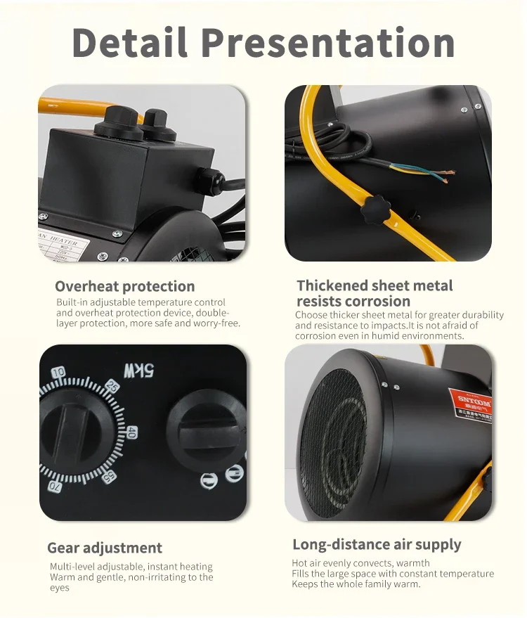 Industrial Air Heaterelectric, 220V/240V, Waterproof - detail 16