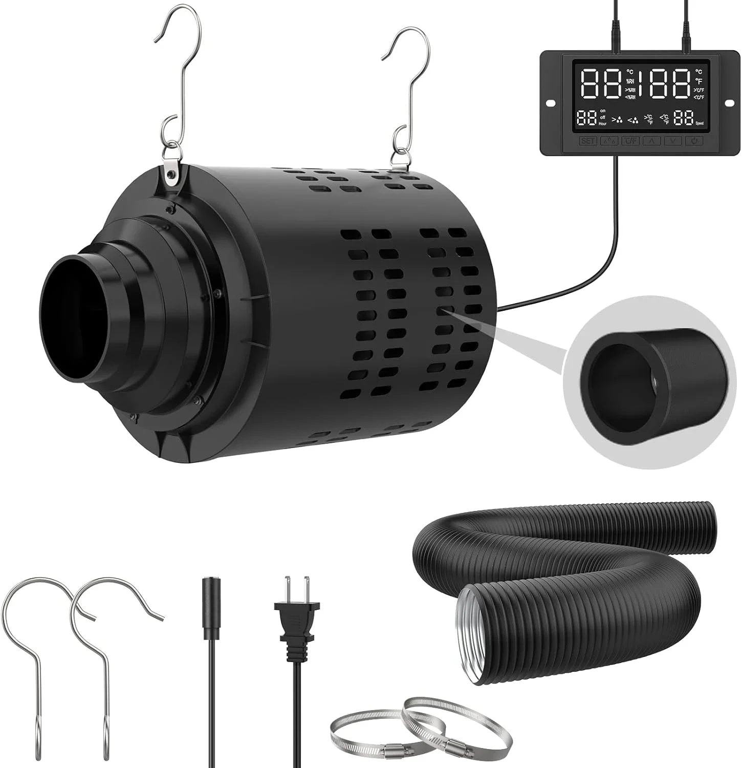 Inline Duct Fans, 110~240V, Plastic - detail 2