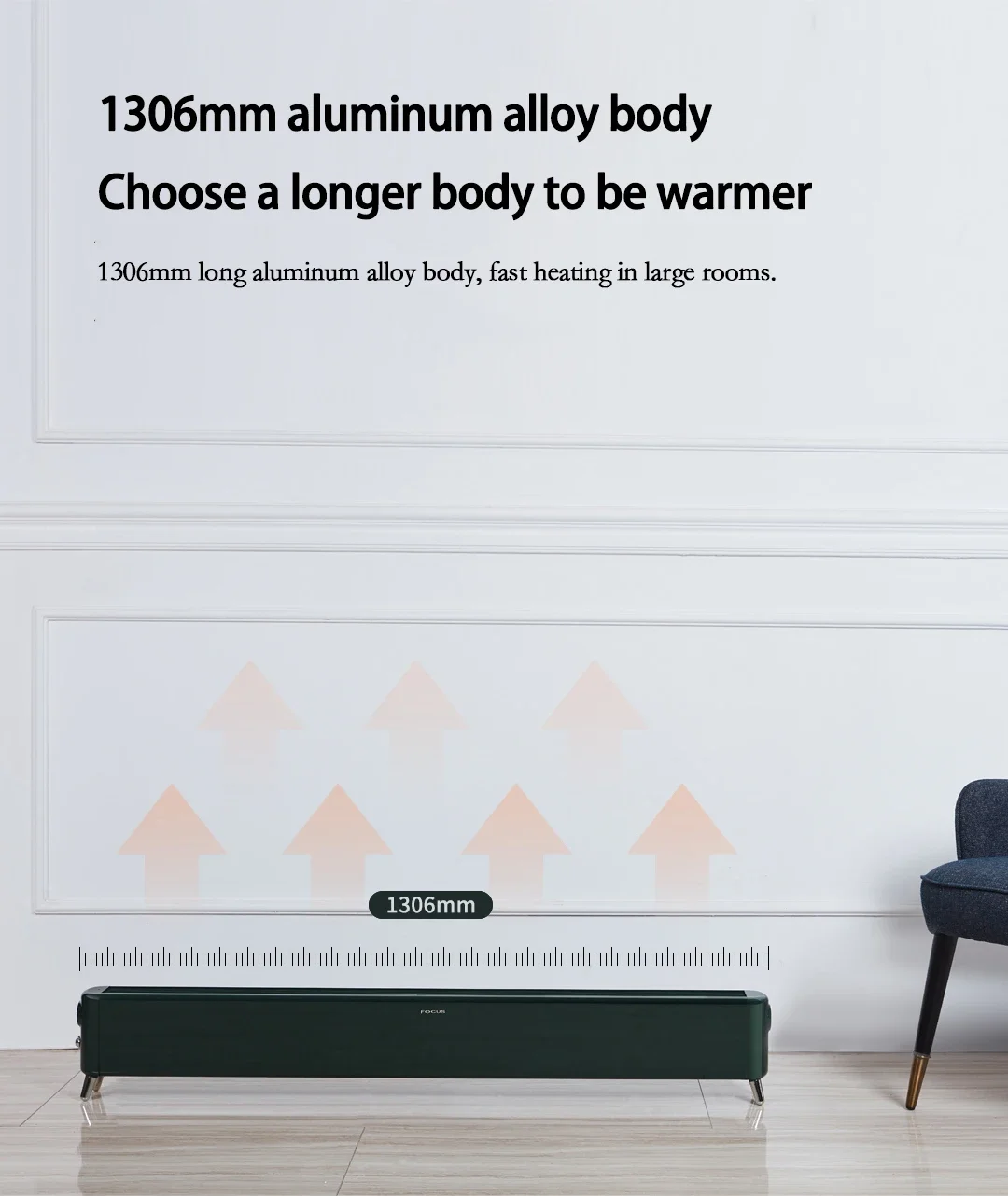 Waterproof Home Room Heater, Q3-E, 2000W - detail 14