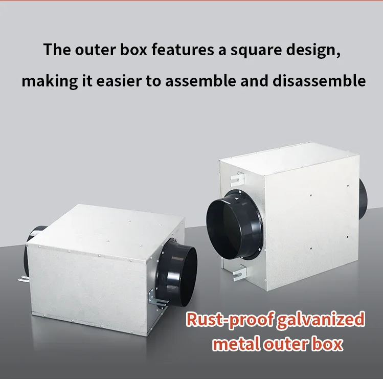 Low Noise Exhaust Fan, Centrifugal, Inline - detail 6