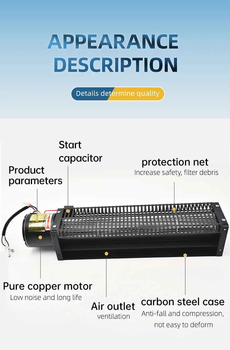 Air Curtain, CYF06024, 220V, 25W, Tangential - detail 18