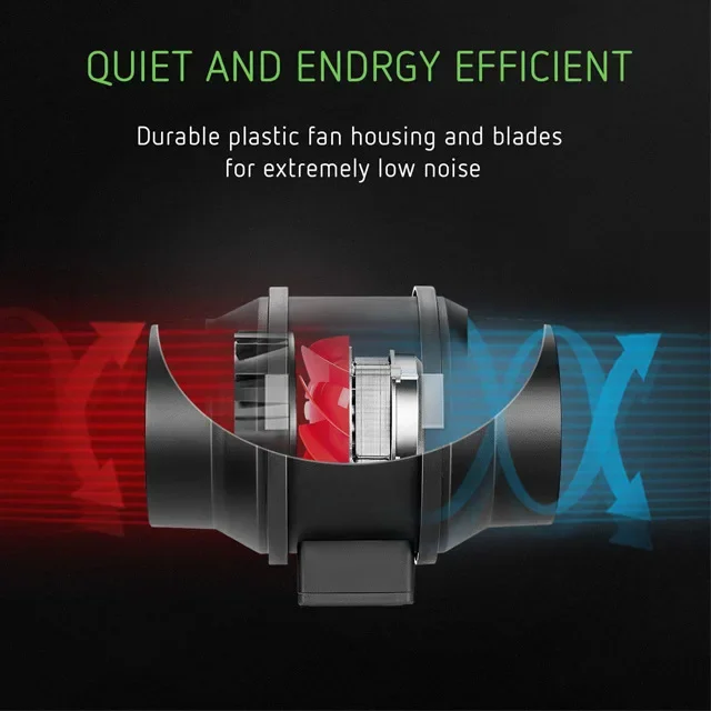 Inline Duct Fan, 8", 110-240V - detail 8