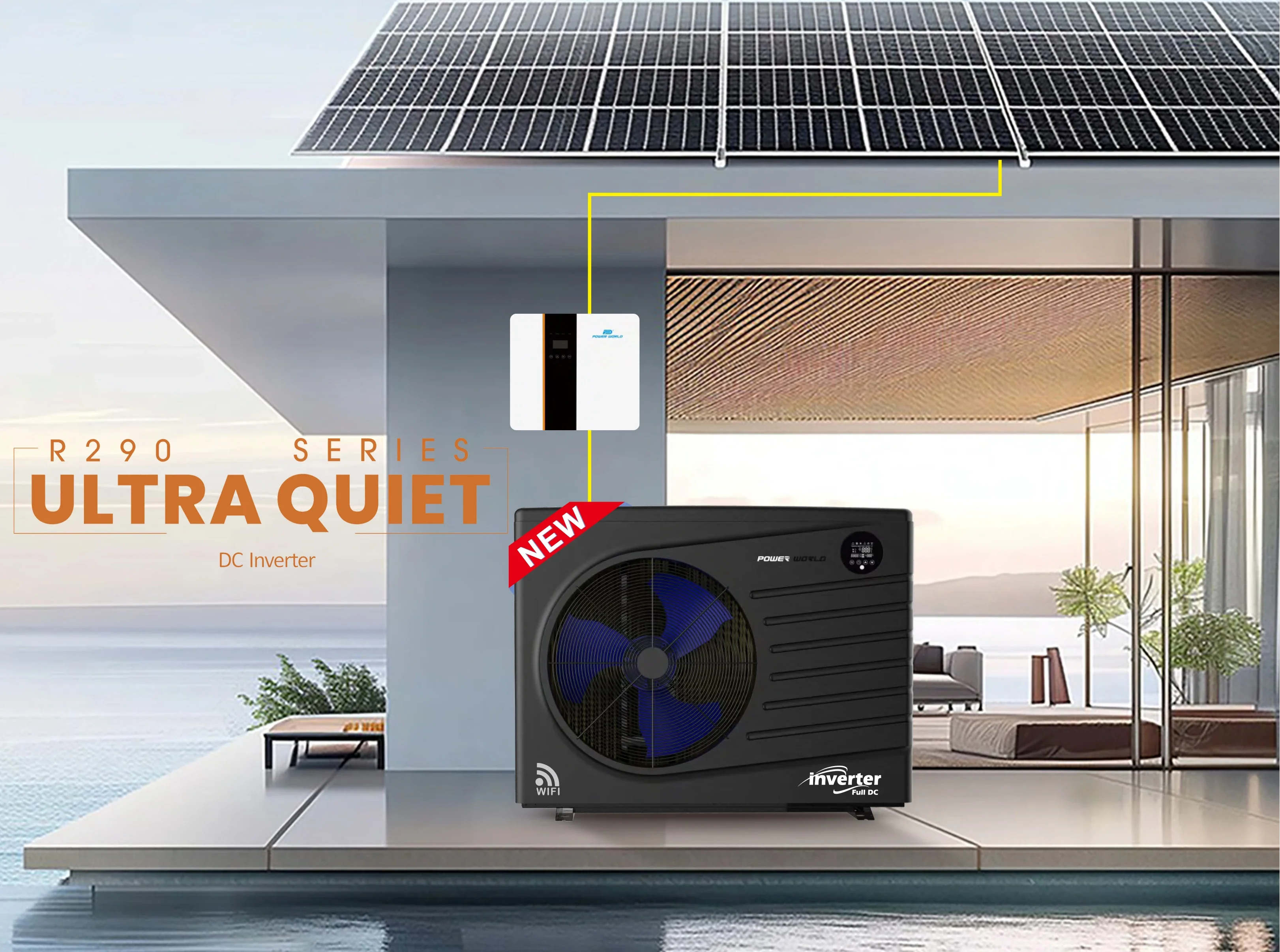 Air Source Heat Pump, R290, 6 kw(8.05hp), Electric - detail 2