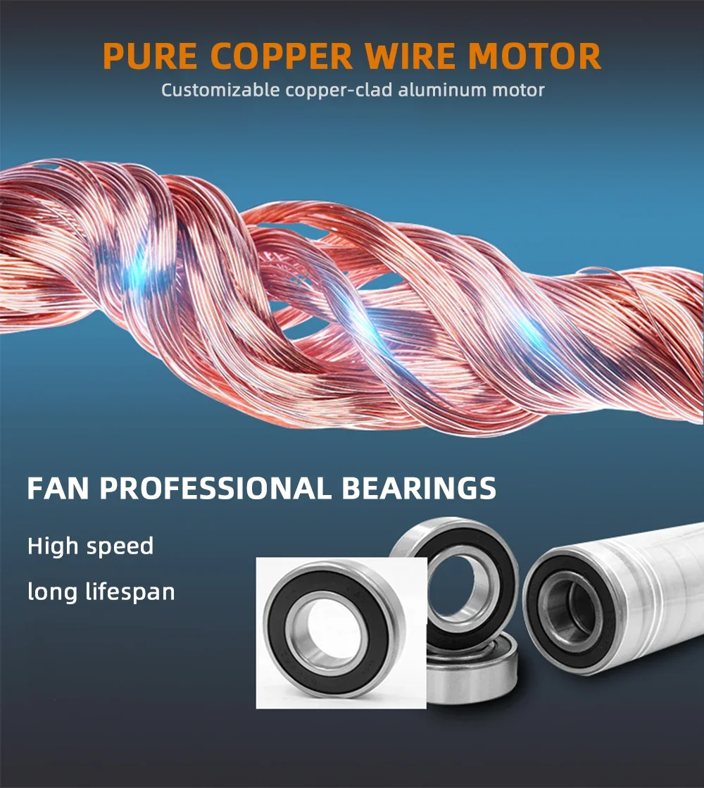 Copper Wire Motor, 220V, Aluminum, 24-Inch - detail 16