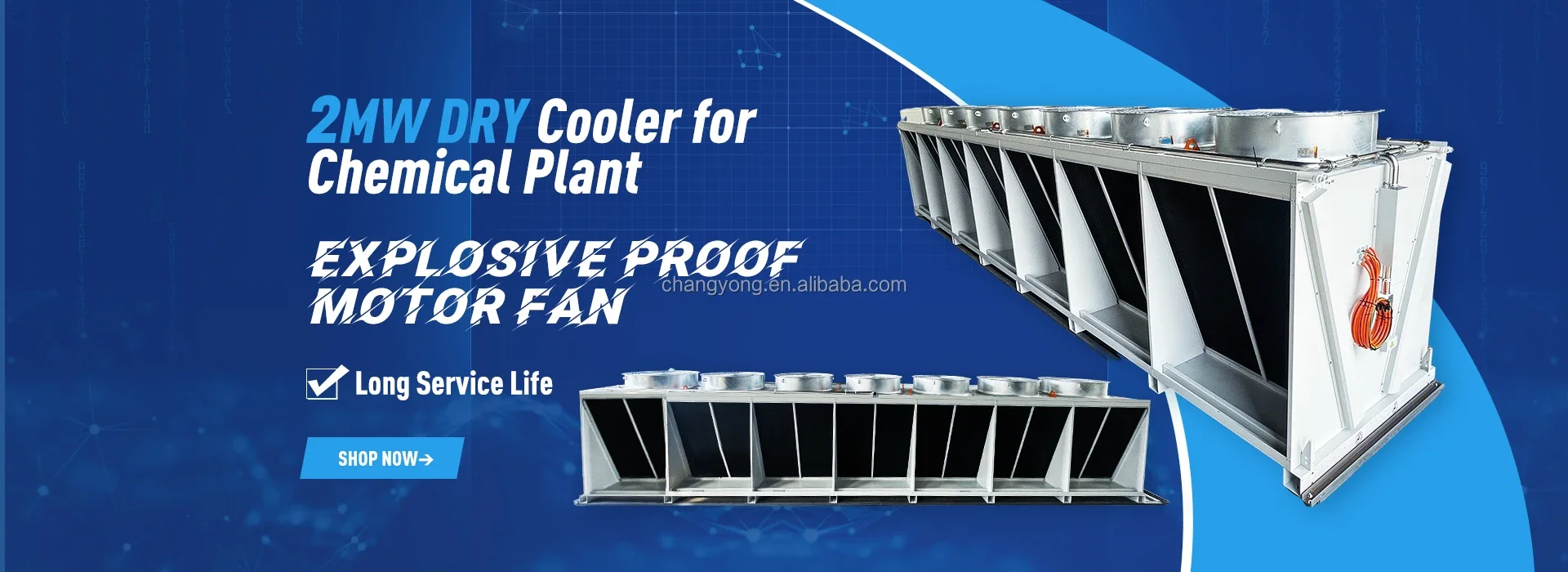 Finned Tube Heat Exchanger, Adiabatic, 220 V, 900 CFM - detail 4