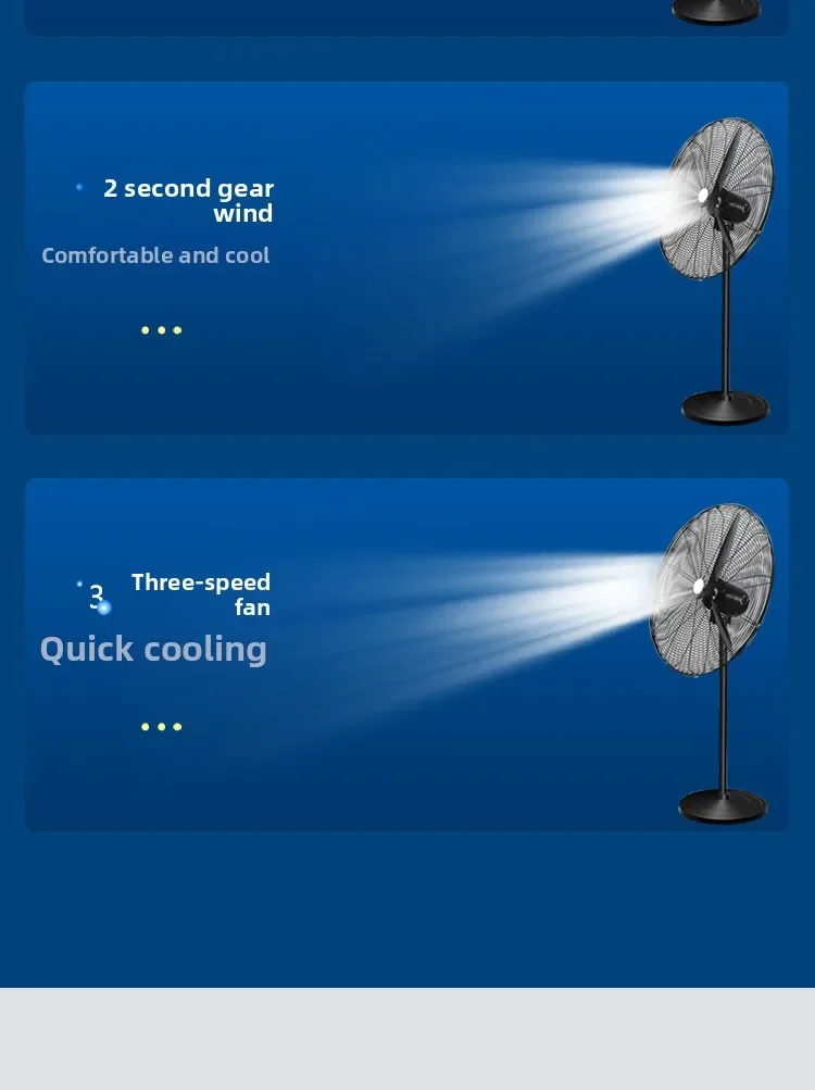 Electric Fan, 26Industrial, 230 W(0.31hp), Metal - detail 18