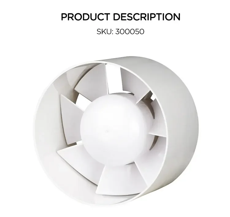 Inline Duct Fan, 150mm, 18W, Copper - detail 4