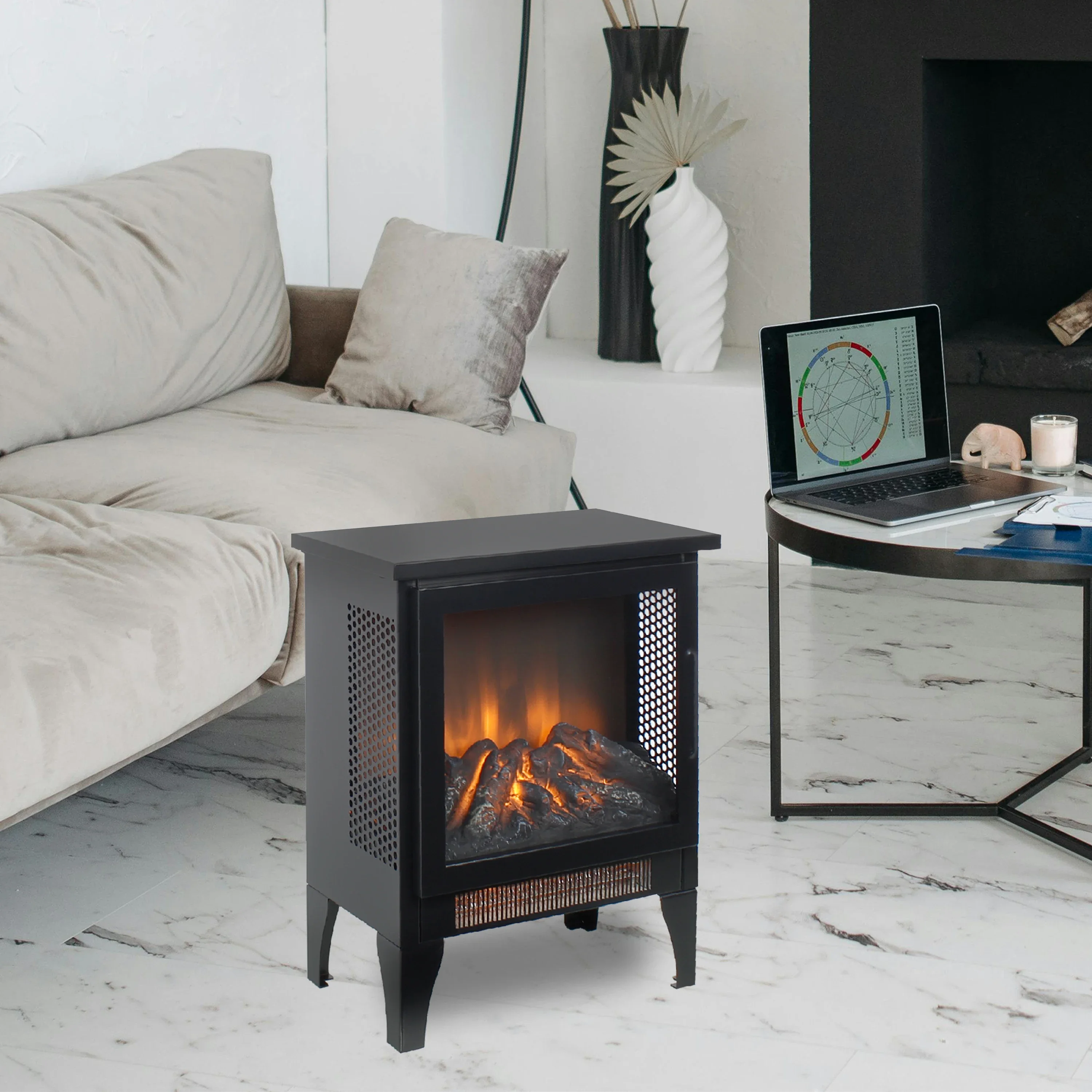 Electric Fireplace, 3D - detail 2