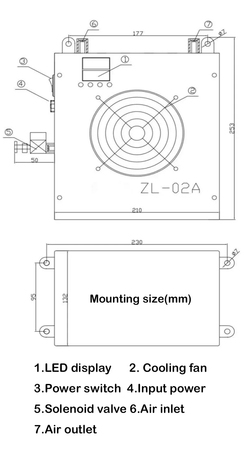 Concentrator Dryer Ozone Generator, 120lpm, 110-220V - detail 8