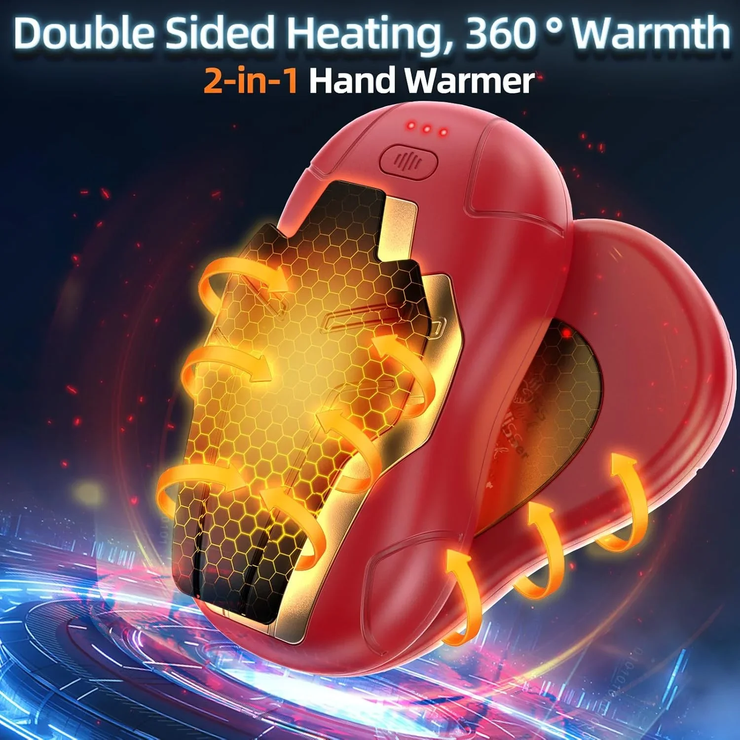 Hand Warmer, Portable, USB, 10000mAh - detail 4