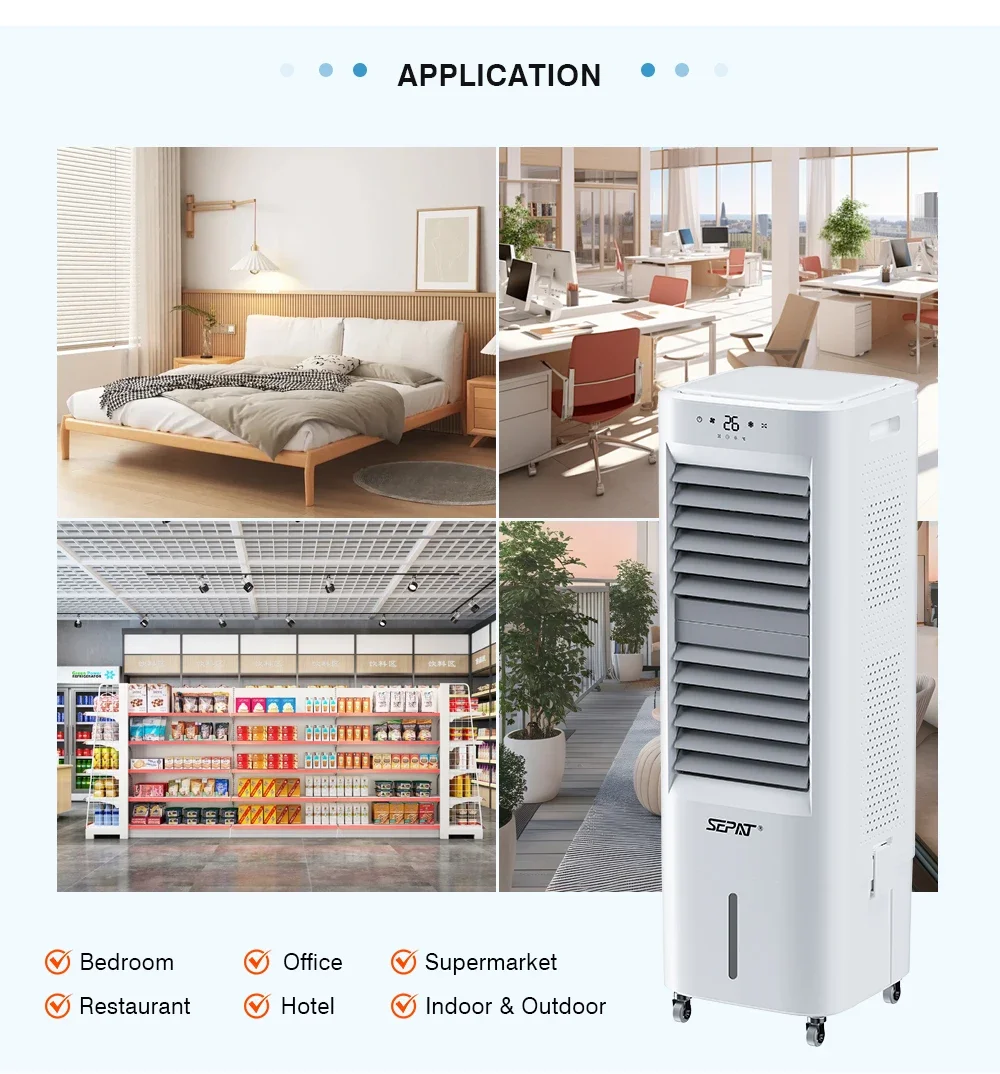 Mobile Air Cooler, SEPAT, 25L, Plastic, Portable - detail 12
