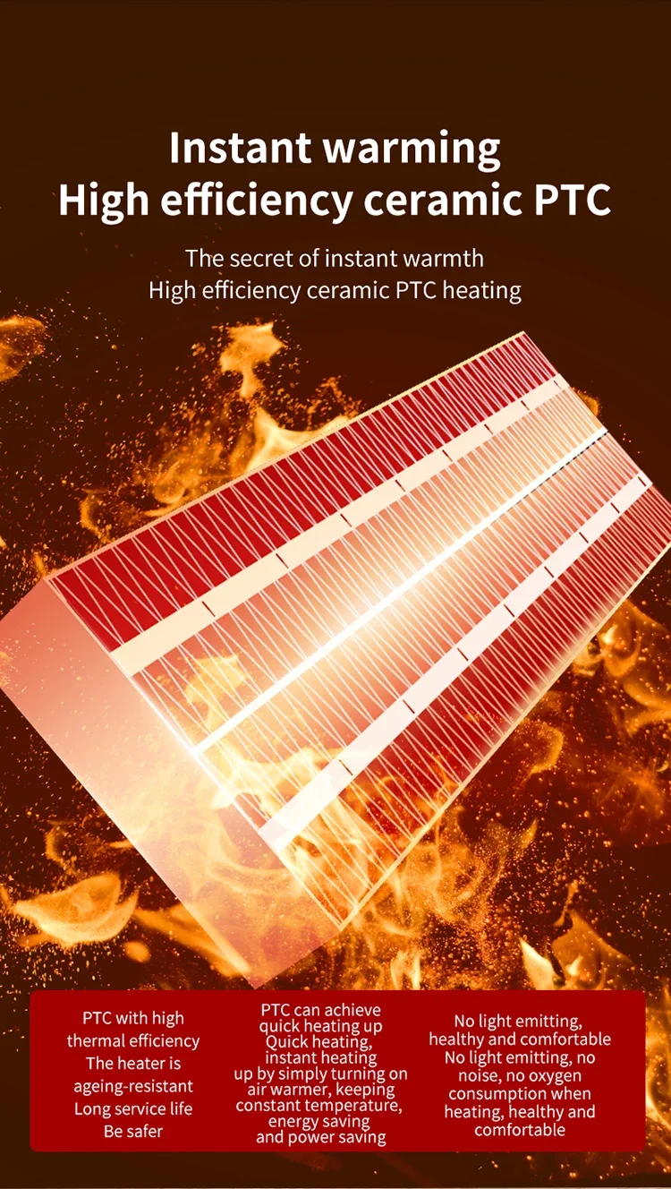 Portable Electric Heater, 500W, 500W(0.67hp) - detail 8