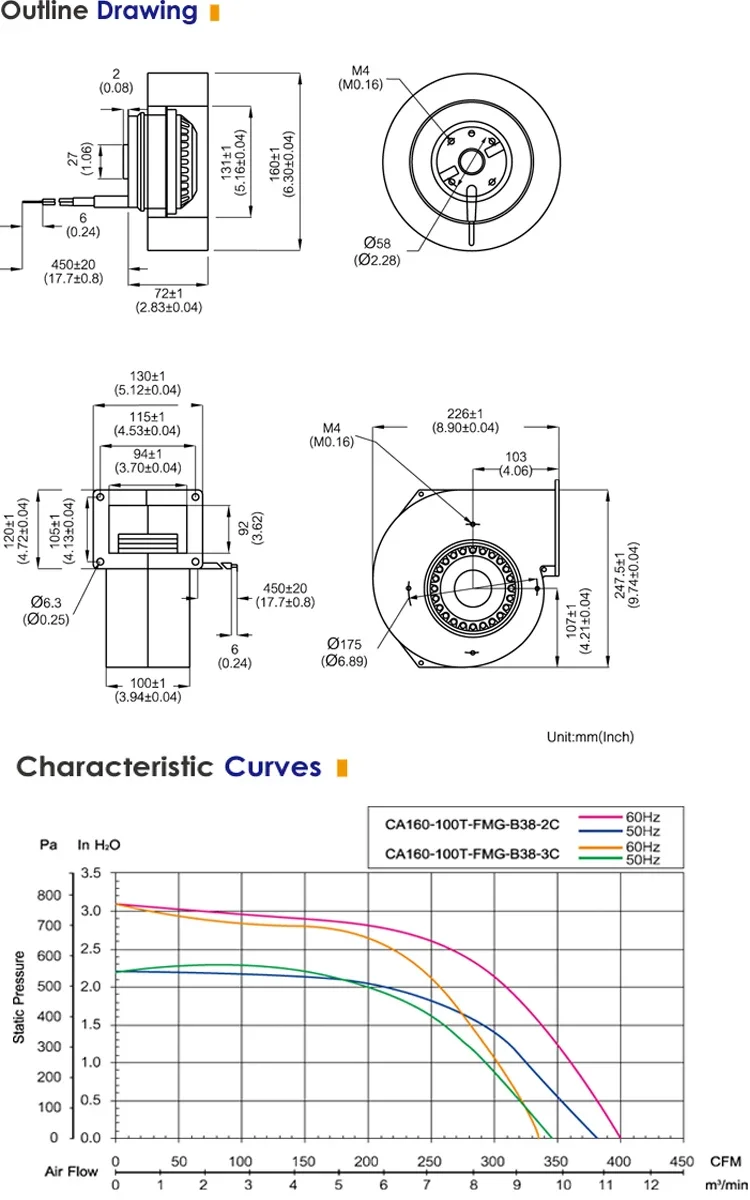 Crossflow Duct Fan, 160, Ceiling, Stainless, Steel - detail 6