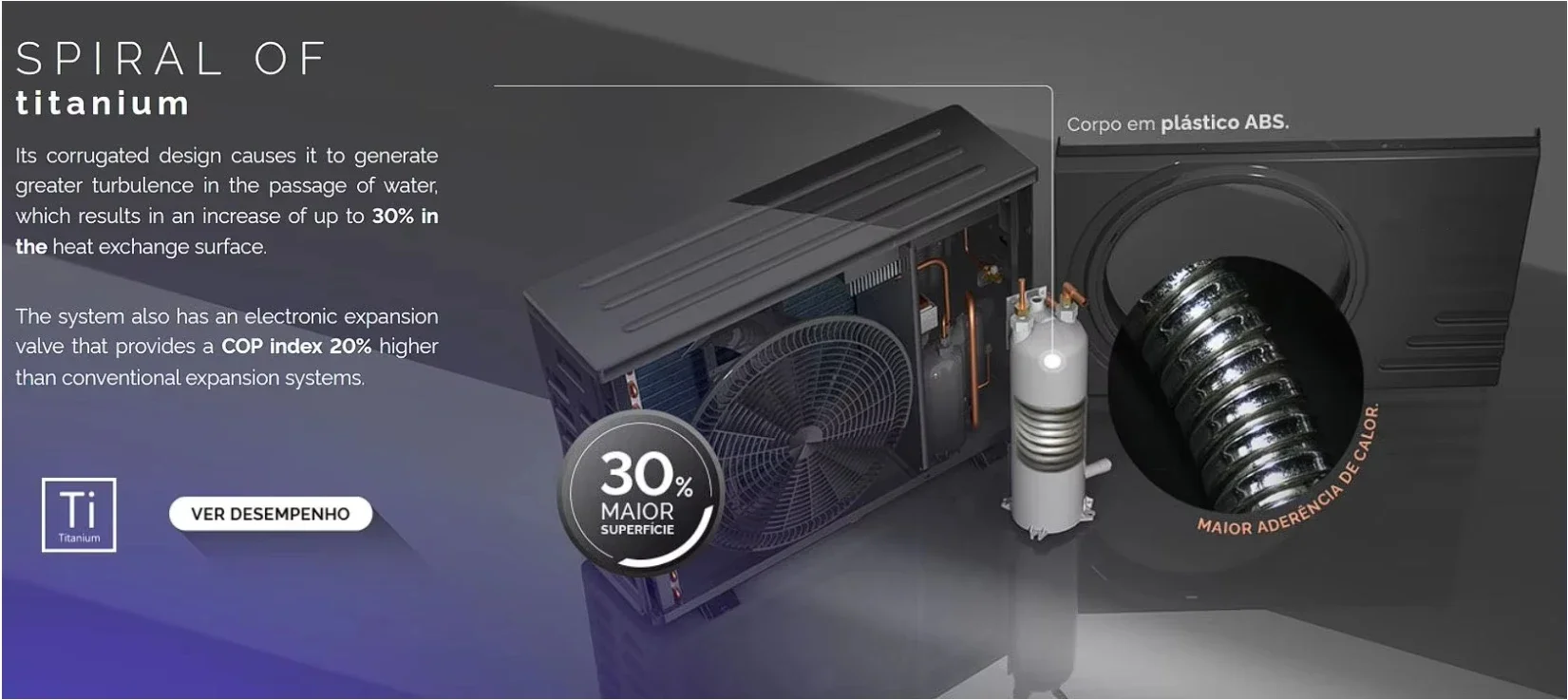 Swimming Pool Heat Pump, Inverter, R32 - detail 10