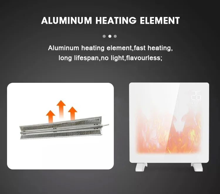 Electric Fireplace, 1000w, 1500w, 2000w, Wall - detail 10