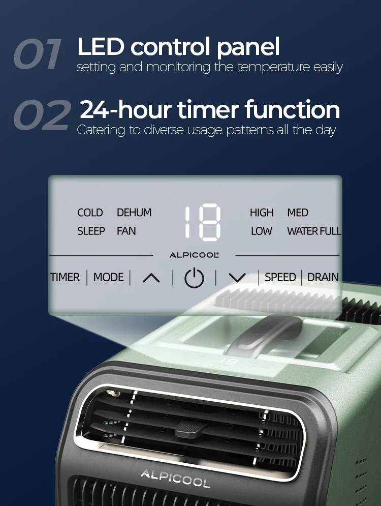 Mini Air Conditioner, Portable, 5100BTU, Battery - detail 8