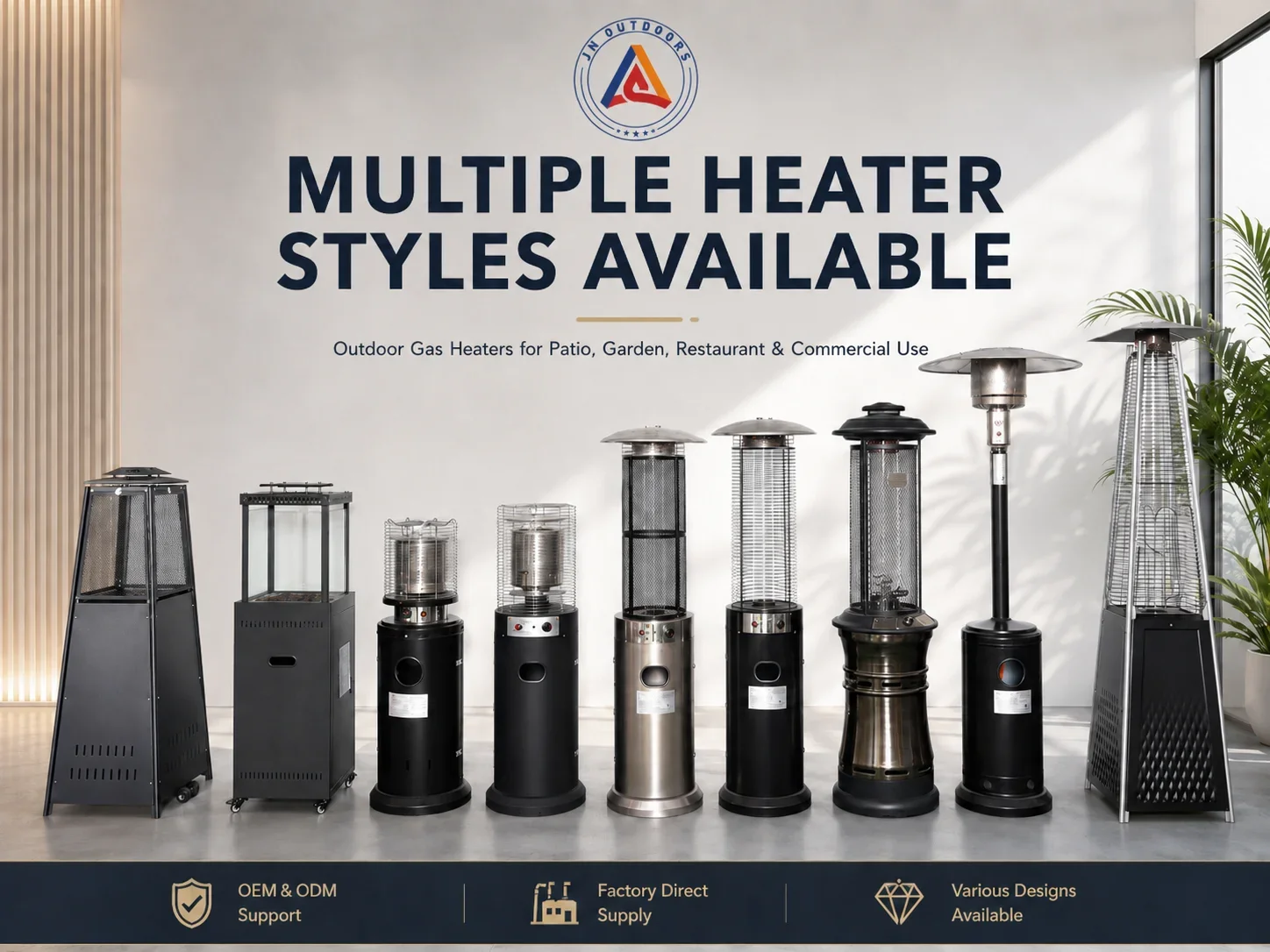 Gas Patio Heater, Portable, 1250mm - detail 48
