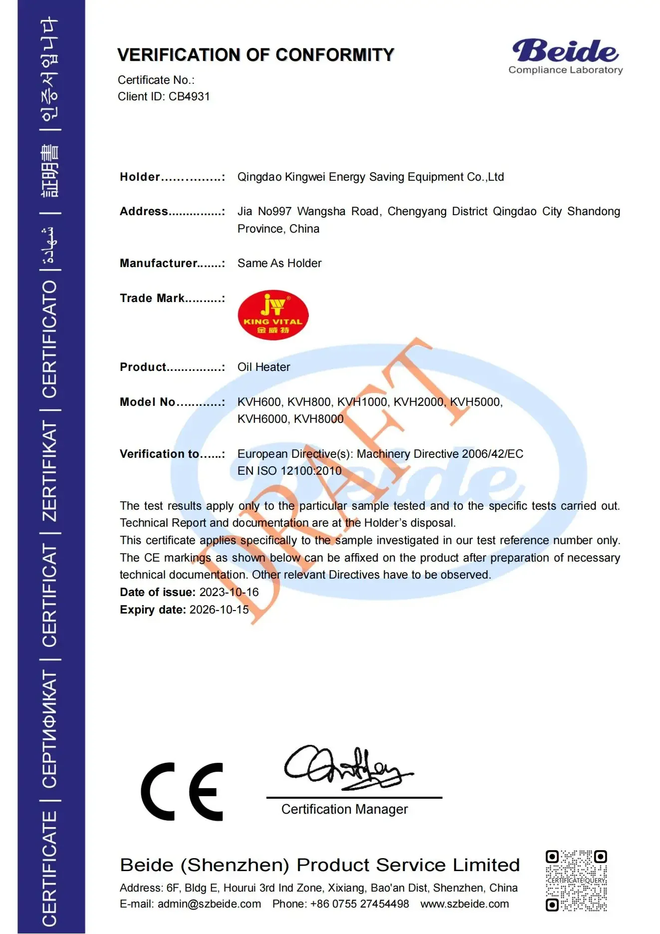 Sale Waste Oil Heater, WBH1000, 110 V, 50 - detail 54