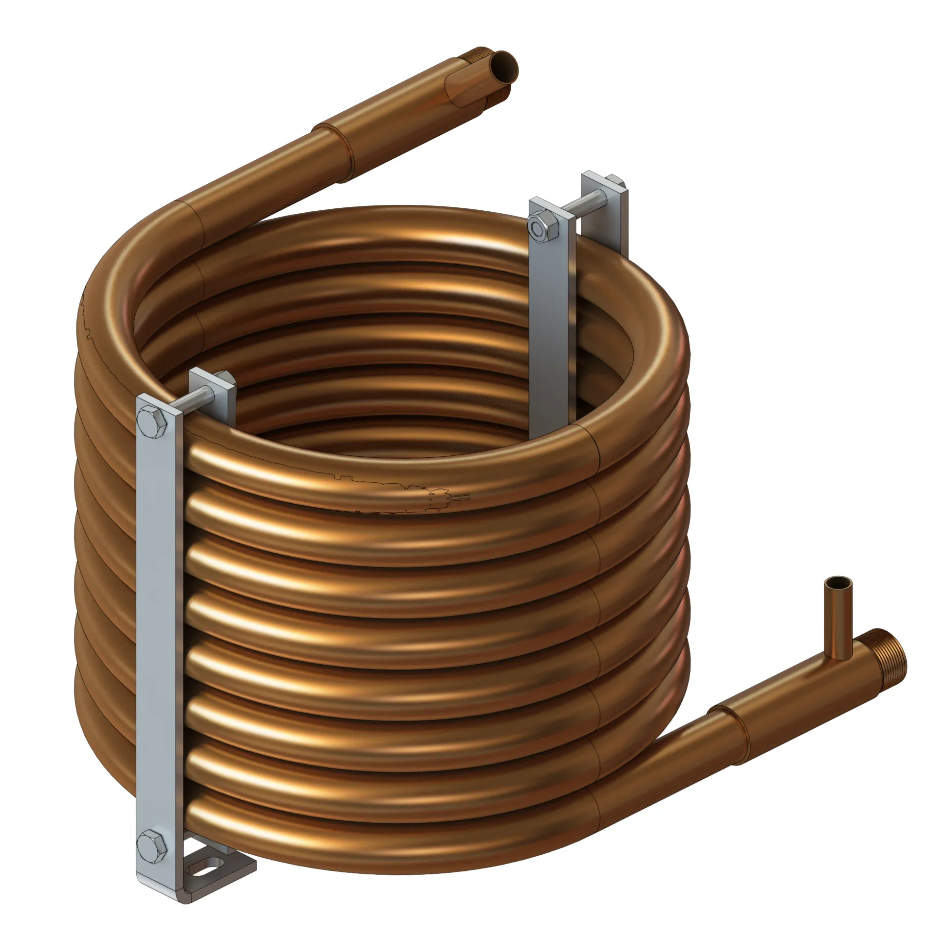 HZSS SS-0050TT Spiral Heat Exchanger, Ice Machine Condenser, 0.5-100kW - detail 8