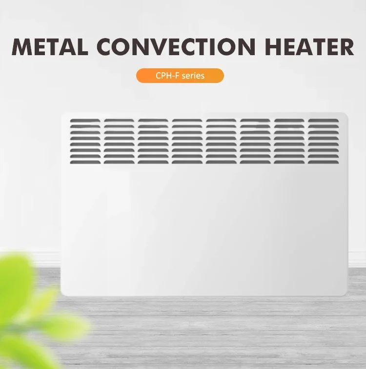 Slim Electric Convector Panel, Wall, 500W, Metal - detail 2