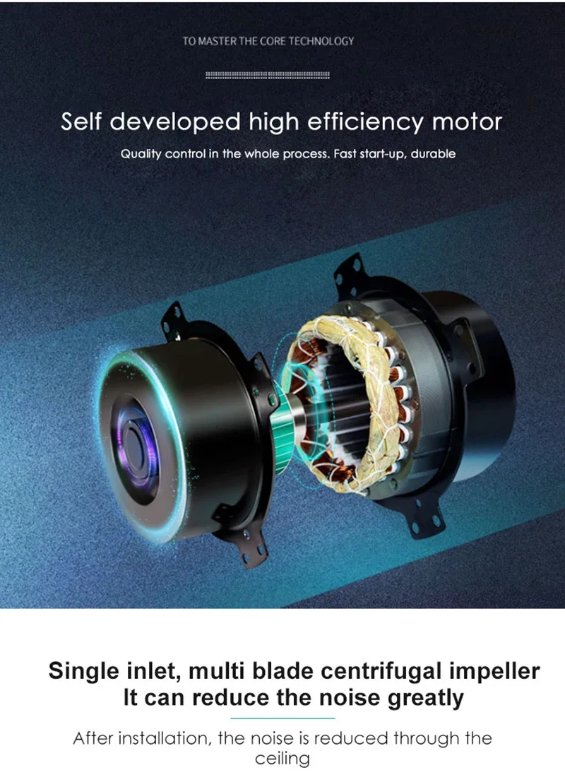 Inline Duct Fan, NUSSUN, DPT10-11, 100mm - detail 14