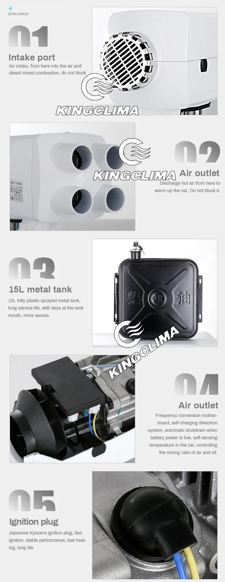 Diesel Air Heater, 2kw, 5kw, 12v - detail 20