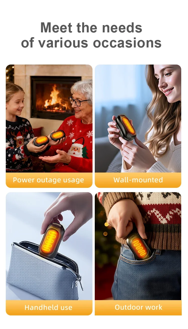 Electric Pocket-sized Hand Warmer, 2-in-1, Battery, abs - detail 16