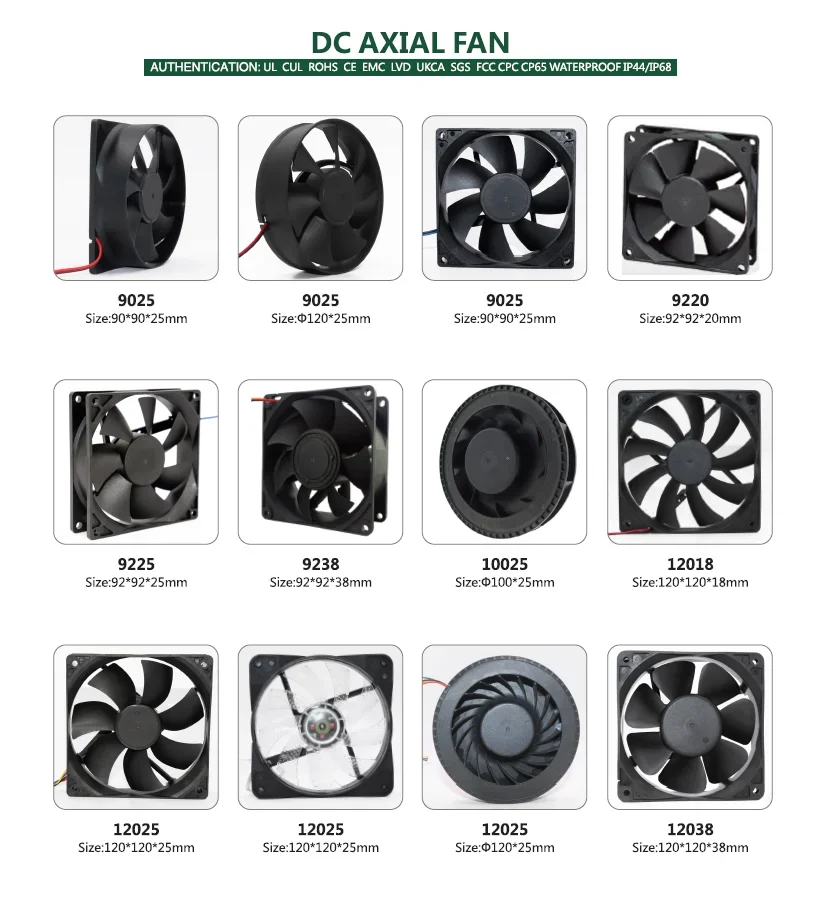 Brushless Axial Fan, 6025, 60mm, 12v, 24V - detail 10
