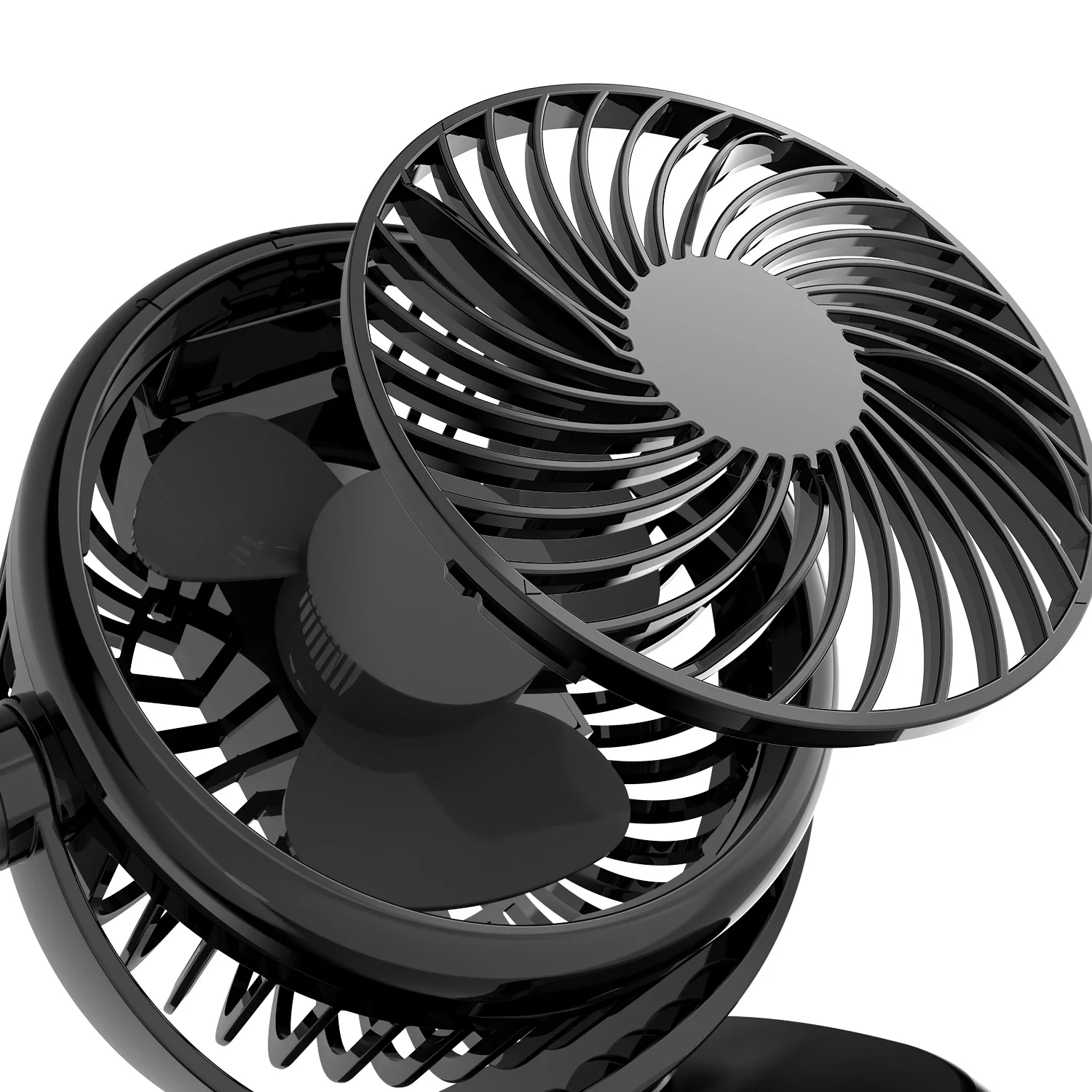Wind Speeds Fan, 2-in-1, Portable, USB, 720° - detail 10
