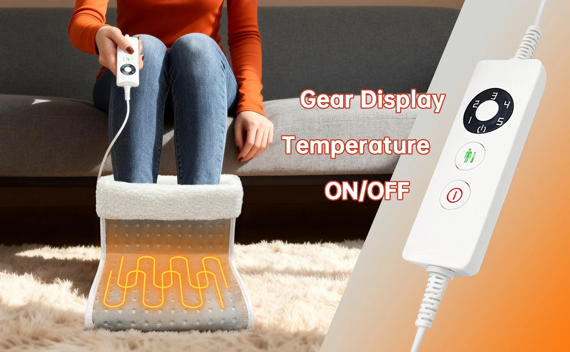 Electric Smart Feet Heater, PL-8803, 220V - detail 12