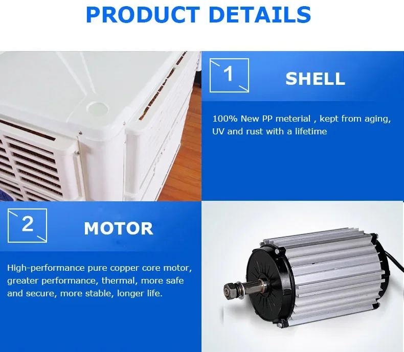 Evaporative Air Cooler, 18000-50000, 18000m³, 1.1-5Kw - detail 30