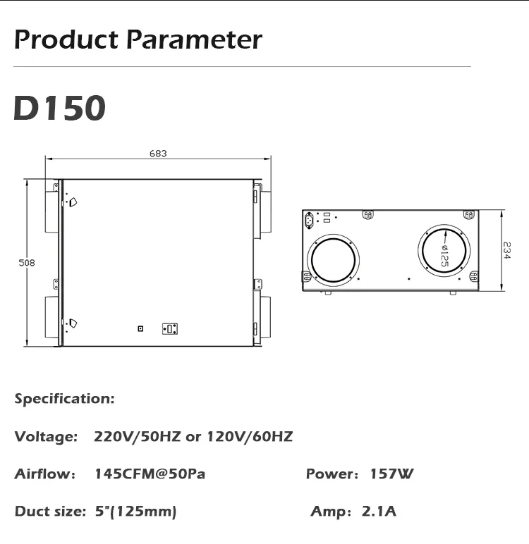 Erv Hvac Wifi Controller, HEPA, HVAC Systems, D150EC - detail 18