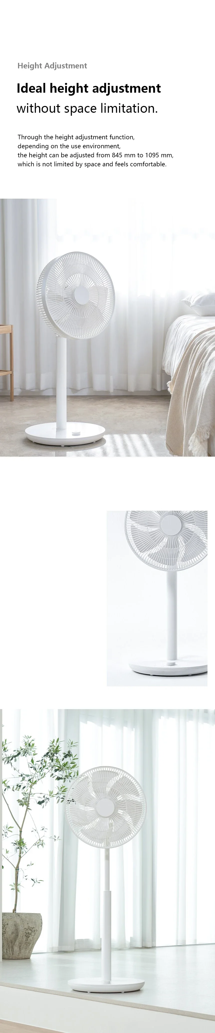 Pedestal Floor Fan, RUNAL, 220V, Plastic - detail 6