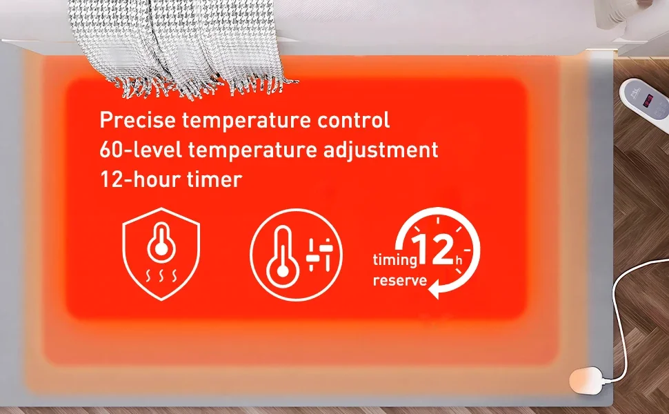 Electric Heated Blankets, 12-H, 300 W(0.40hp) - detail 4