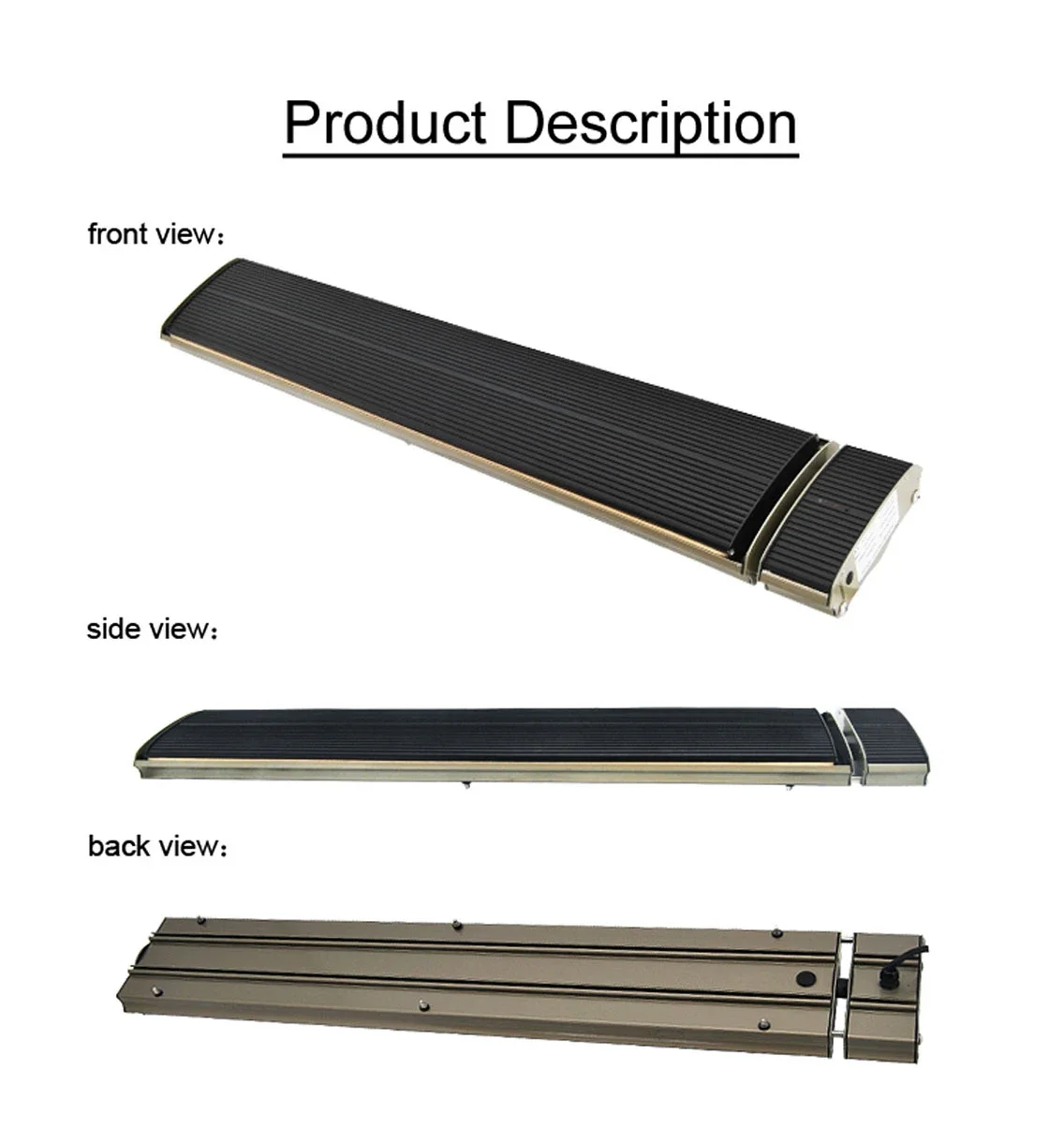 Heating Far Infrared Heater, 1800W, 1800 W, Metal - detail 12