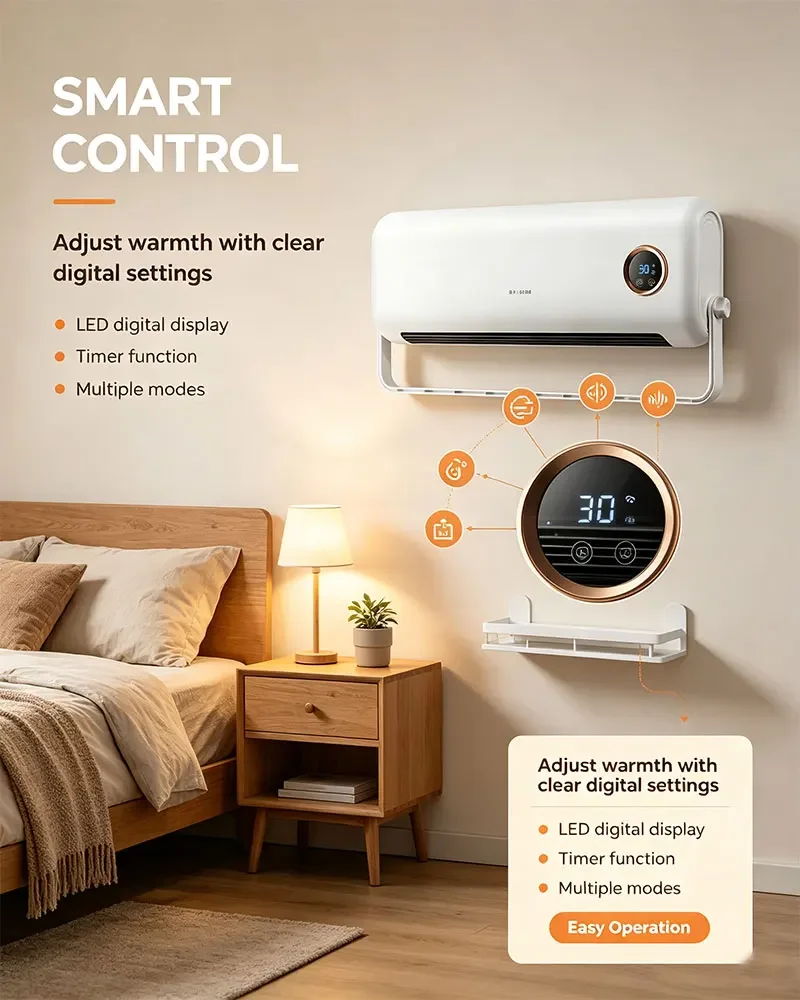 Wall Heater, 2000W, PTC - detail 12