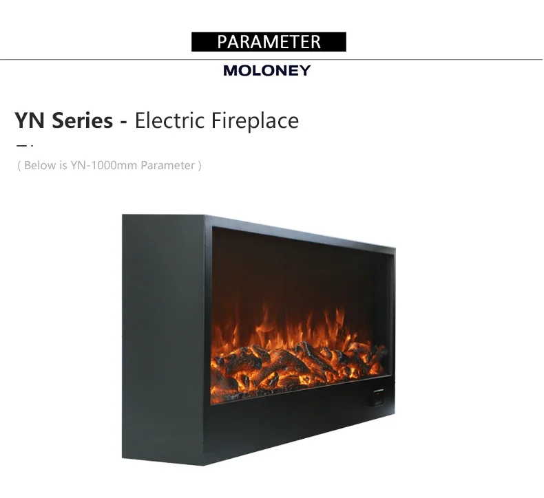 Electric Fireplace, 60''70''79''Inch, Wall - detail 4