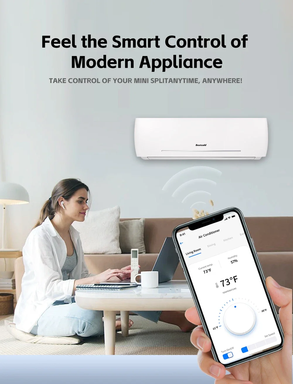 Smart Air Conditioner, 9000BTU 0.75TON, DC - detail 10