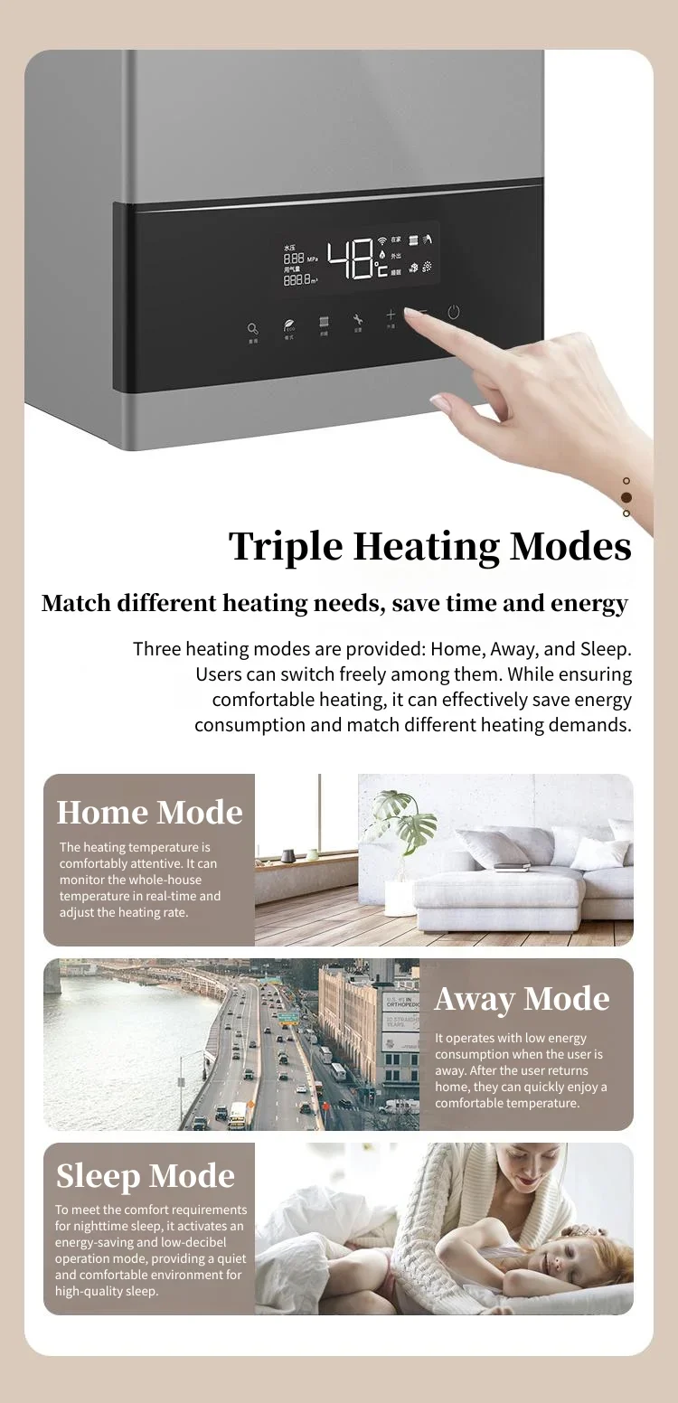 Wall-mounted Natural Gas Boiler, Stainless, Steel - detail 12