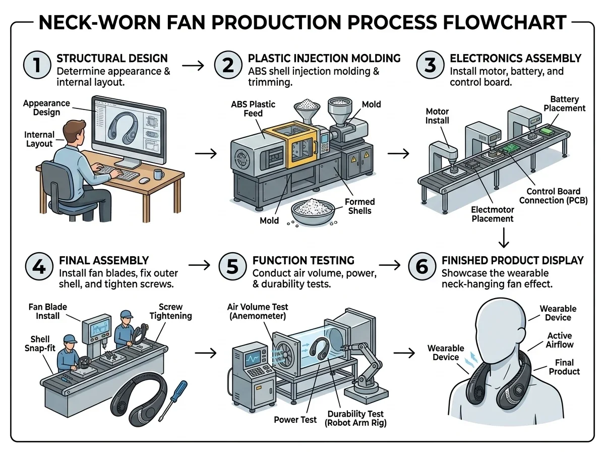 Bladeless Neck Fan, LED, Portable - detail 22