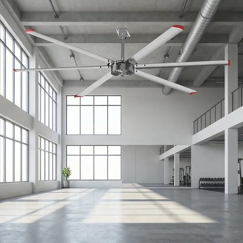 Axial Hvls Ceiling Fan, 18.0Ft, 3p 440v, Electric - detail 12