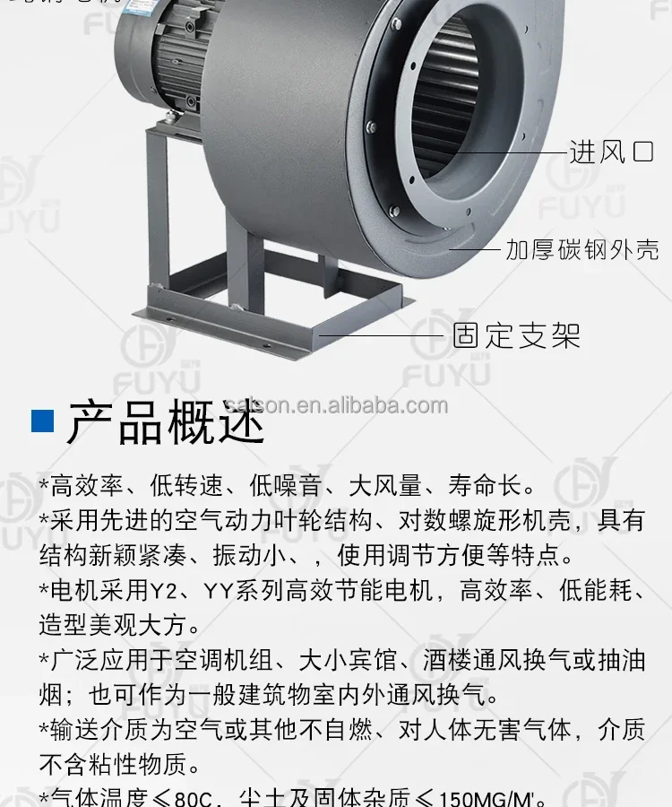 Centrifugal Fan, 11-62, Stainless, Steel, 2.2kw - detail 16