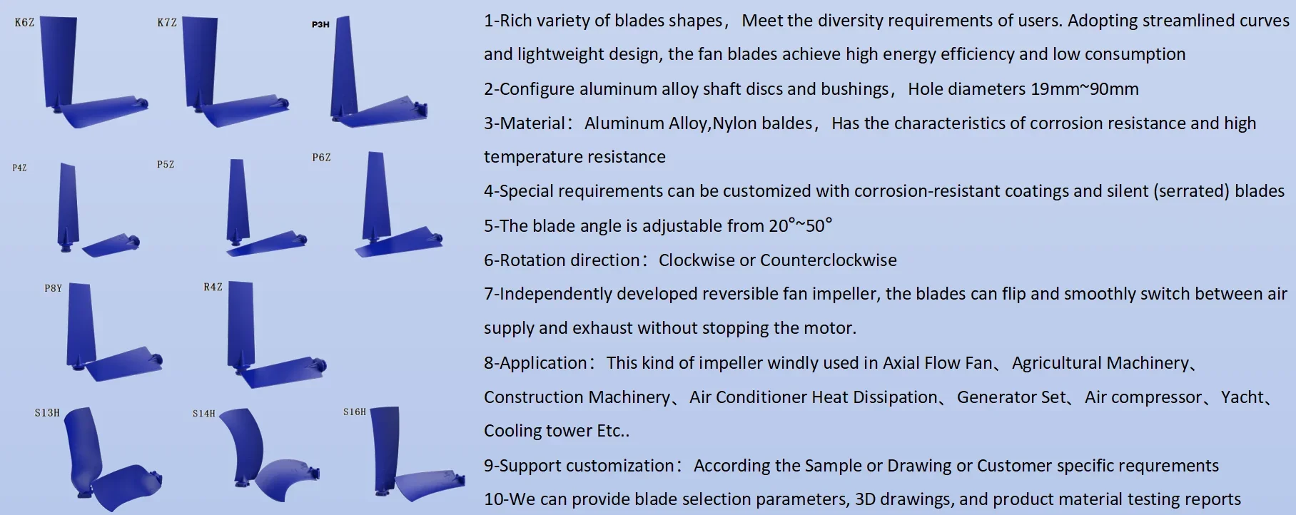 Axial Flow Fan, 20inch, 24inch, 30inch, Aluminum - detail 8