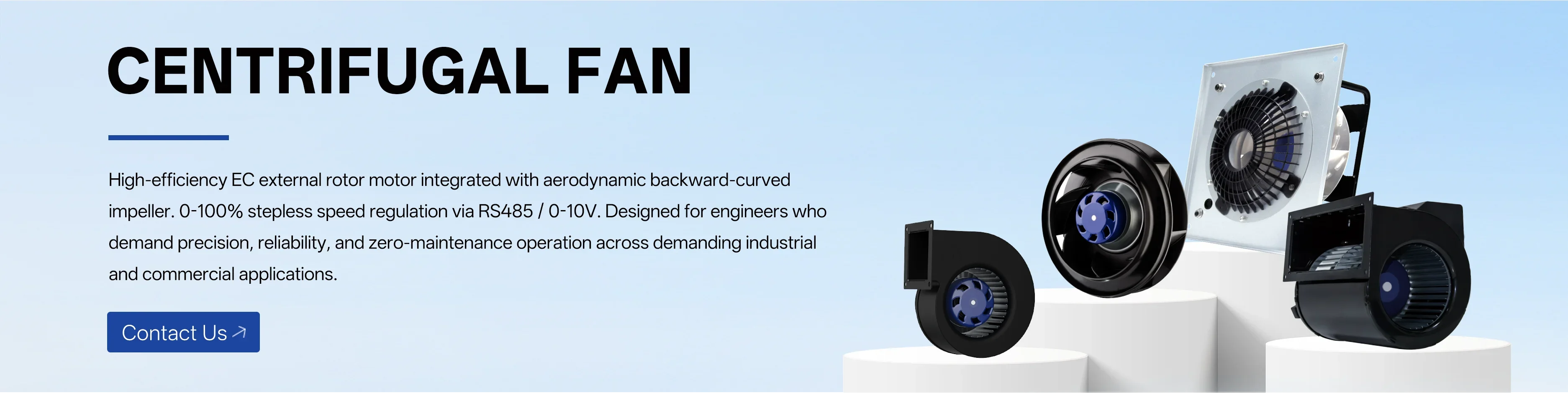 Radial Fan, 200mm, AHU, Plastic, 230V - detail 4